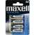 Maxell Alkaline AA Batterien, 4er Pack