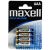 Maxell Alkaline AAA elem 4db 84676271