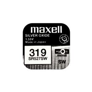 Maxell 319 (SR527,SR64) ezüst-oxid gombelem 1db 33357509 Elemek - Gombelem