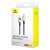 Cablu USB C la iP Baseus indestructibil, 1 m, 20 W, alb 133802106