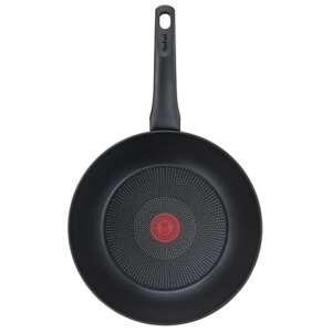 Tefal Ultimate 28 cm Wok-Bratpfanne, schwarz, antihaftbeschichtet, titanverstärkt, Thermo-Fusion+ Technologie, Thermo-Signal™ Indikator - Tefal Pfannen
