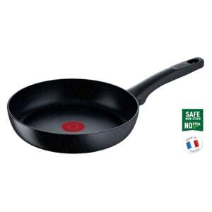 Tefal Black Stone 24 cm tiga cu strat antiaderent cu indicator de temperatură Thermo-Spot roșu - Tefal