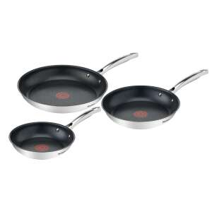 Tefal Duetto+ 3 részes serpenyő szett, rozsdamentes acél, tapadásmentes, indukciós főzőlaphoz is alkalmas - Tefal Serpenyő