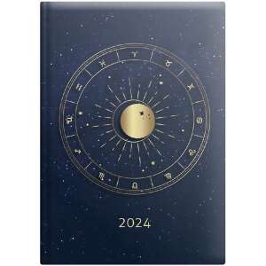 Kalendart Joy 2024 Wochenplaner mit Horoskop und metallisiertem Einband - TOPTIMER