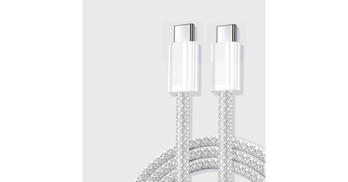EREDETI GYÁRI APPLE MINŐSÉGŰ IPHONE 15 GYORSTÖLTŐ TÖLTŐKÁBEL TYPE-C-TYPE-C 65W 85125414