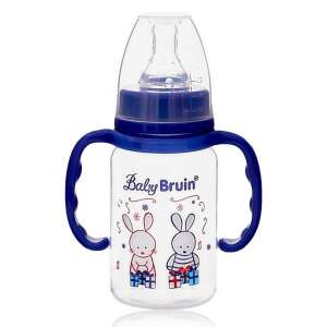 Baby Bruin fogós cumisüveg 120 ml - nyuszi kék 33377461 Cumisüvegek