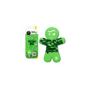 Aroma Car Manny Lemon car air freshener, green gingerbread man design - Car Air Freshener