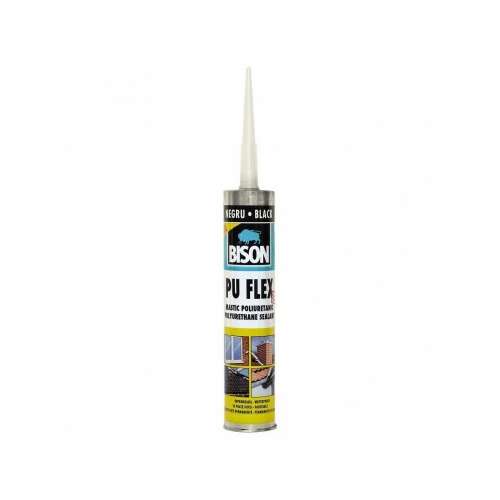 Bison PU Flex black polyurethane sealant, 300ml