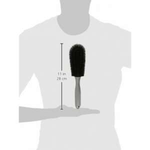 Mr Kleen könnyűfém keréktárcsa tisztítókefe, 11 hüvelyk hosszú, fekete sörtéjű, szürke nyéllel, autókerekek tisztításához - Autómosó kefe