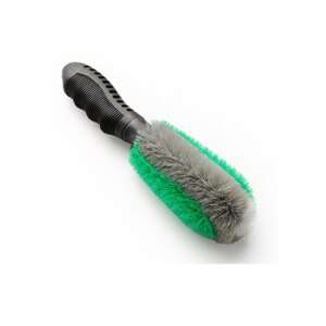 Turtle Wax Easy Clean Wheel Brush, car wheel cleaning brush, green and grey bristles, black handle - Turtle Wax