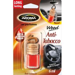 Aroma Car Wood Anti-Tabacco Auto-Lufterfrischer, langanhaltend, 6ml, hergestellt in Frankreich - Lufterfrischer für Autos