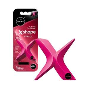 Aroma Car X Shape Cherry Air Freshener, pink, X-shaped, for car vent - Car Air Freshener