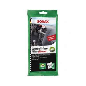 Sonax Plastic Care Wipes, 10 wipes, for cleaning, polishing and protecting plastic, wood and rubber surfaces in your car - Sonax