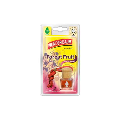 Wunder-Baum Forest Fruit car air freshener, lasts for weeks, red string, forest fruit scent