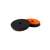 ADBL Roller Finish DA polishing pad, orange and black, 75mm, for orbital machine