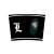 Death Note L Charakter 355ml Plastik Reisebecher, Seitenansicht