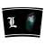 Death Note L Charakter 355ml Plastik Reisebecher, Seitenansicht