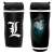 Death Note L Charakter 355ml Plastik Reisebecher, Vorder- und Seitenansicht