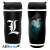 Death Note L Charakter 355ml Plastik Reisebecher, Vorder- und Seitenansicht