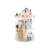 VG-24094 clear rotating makeup organizer with various cosmetics