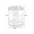 VG-24094 dimensions of clear acrylic rotating makeup organizer