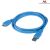 Maclean MCTV-586 USB 3.0 A na Micro-B kábel, Modrý, stočený