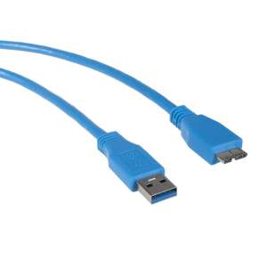 Kábel USB 3.0 Maclean MCTV-586, Typ A na Micro B, 0,5 m, modrý - Maclean