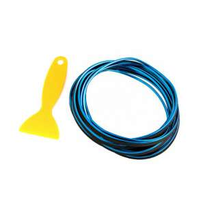 Blue car interior trim strip with installation tool - Car decorative strip