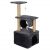 Springos 3-level dark grey cat tree with scratching post and condo