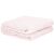 Folded Springos pink fleece blanket, cozy and warm