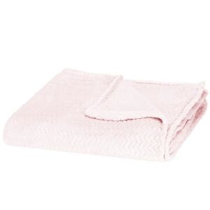 Springos pink fleece blanket, 200x220 cm, soft and warm - Blanket