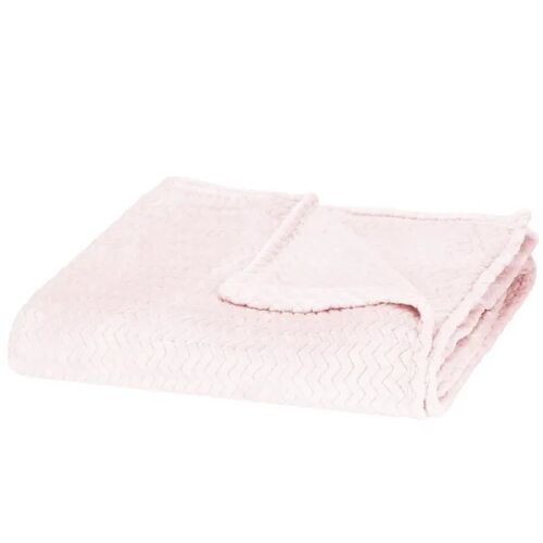 Springos pink fleece blanket, 200x220 cm, soft and warm