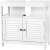 VASAGLE Bathroom Cabinet with Sink Base, 2 Doors, 2 Compartments, White 60x60x30 cm, White 85156744