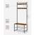 VASAGLE Coat Rack with Shoe Bench, Steel Frame, 32x70x177cm, Industrial, Rustic Brown and Black 85157743