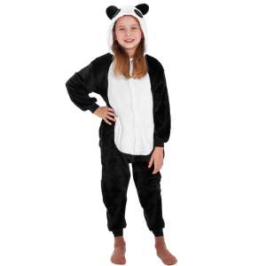Pijama tip salopeta pentru copii, model panda, marime 125-140cm 85159762 Haine pentru bebelusi si copii