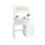 Hollywood Pro makeup vanity table with mirror and lights, white, 4 drawers, 90x40x140 cm