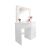 Hollywood Pro white dressing table with illuminated mirror