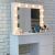 Hollywood Pro white dressing table with illuminated mirror and makeup