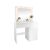 Elegant white Hollywood Pro dressing table with LED mirror
