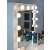 Hollywood Pro white dressing table with mirror and 12 LED lights, 4 drawers, close-up of mirror and lights