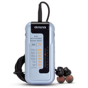 Джобово радио Aiwa R-22 AM/FM стерео с слушалки - Радио