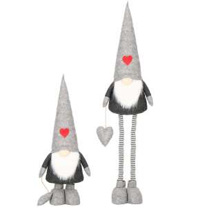 Karácsonyi figura, manó, teleszkópos lábak, kihúzható magasság 82-130cm