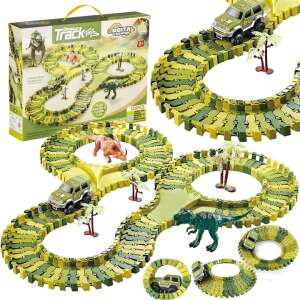 Circuit masinute Dinosaur Park, cu 120 de piese, pista configurabila 85162927 Jocuri interactive pentru copii