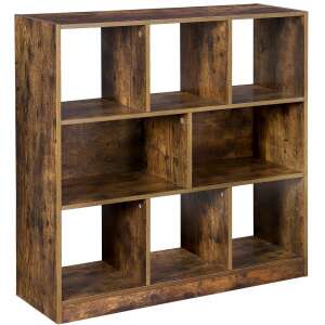 VASAGLE 8-shelf bookcase in rustic brown - Bookshelve & standing shelve