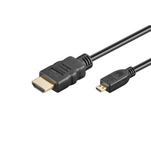 Goobay 31941 HDMI-Micro kábel, 1.5m, Nagy sebességű - HDMI kábel