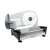 Camry CR 4702 400W electric food slicer, silver, angled view