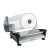 Camry CR 4702 400W electric food slicer, silver, front view