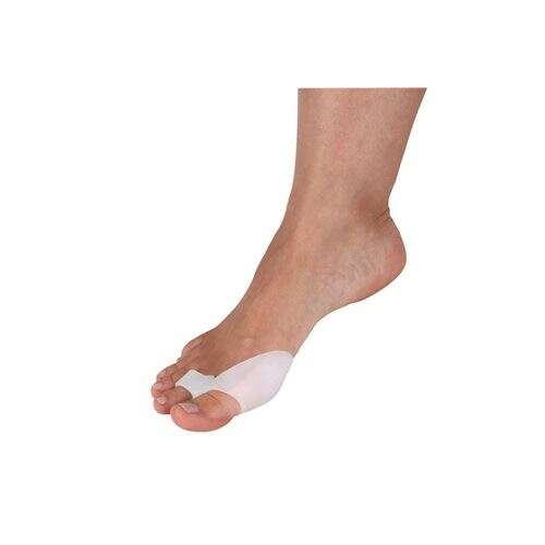 VivaFit GYEVM1 ValgusMed II. szilikon bütyökvédő, segít a nagylábujj és a második lábujj elválasztásában, enyhíti a fájdalmat és védi a dörzsölődéstől