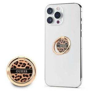 Guess Leopard Gyűrűs Telefontartó - Állvány Funkcióval