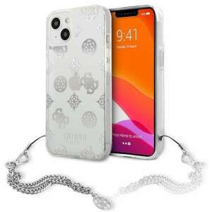 Guess iPhone 13 mini silber Hardcase mit Kette - Handyhüllen